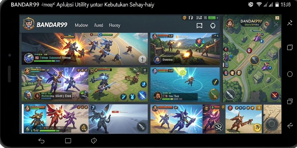 Tampilan screenshot utama BANDAR99 yang menampilkan antarmuka aplikasi Utility.