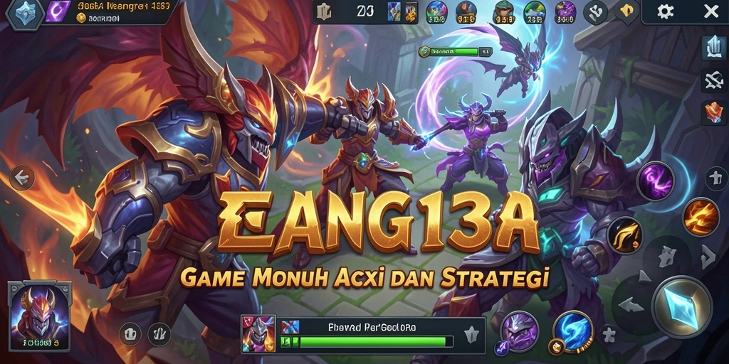 Screenshot ELANG138 menampilkan pertarungan MOBA yang intens.