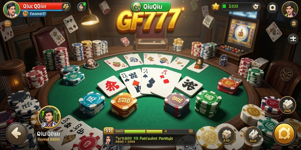 Gameplay seru dari GF777 dengan kartu-kartu yang menarik.