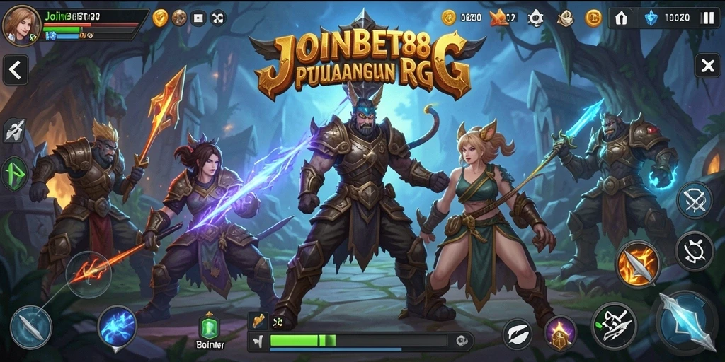 Tampilan gameplay JOINBET88 yang memukau dalam dunia RPG.