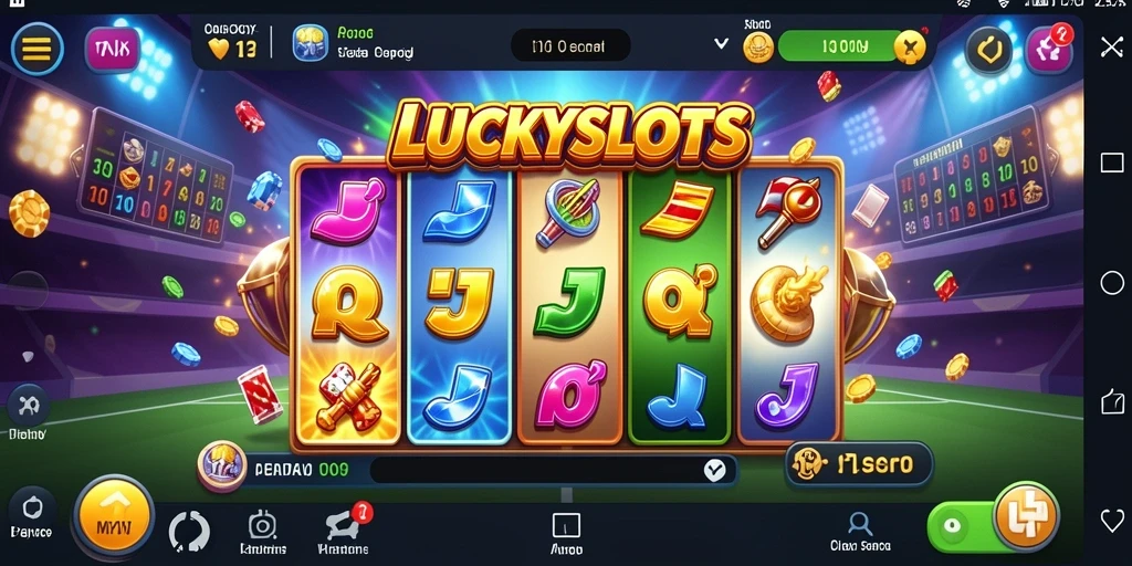 Tampilan gameplay LUCKYSLOTS yang menarik dan penuh aksi.