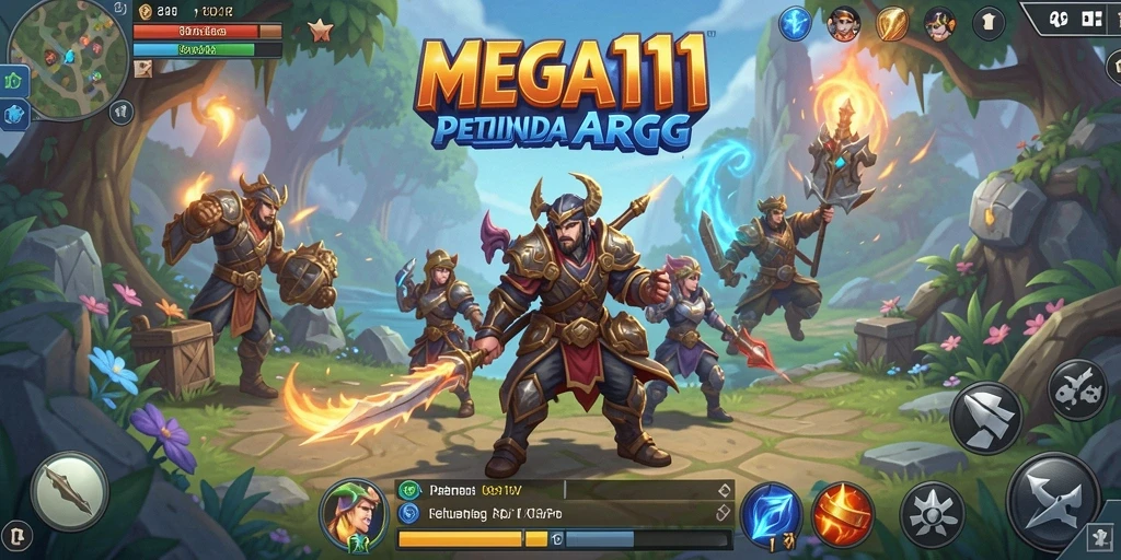 Tampilan gameplay MEGA111 yang menarik dalam petualangan ARPG.