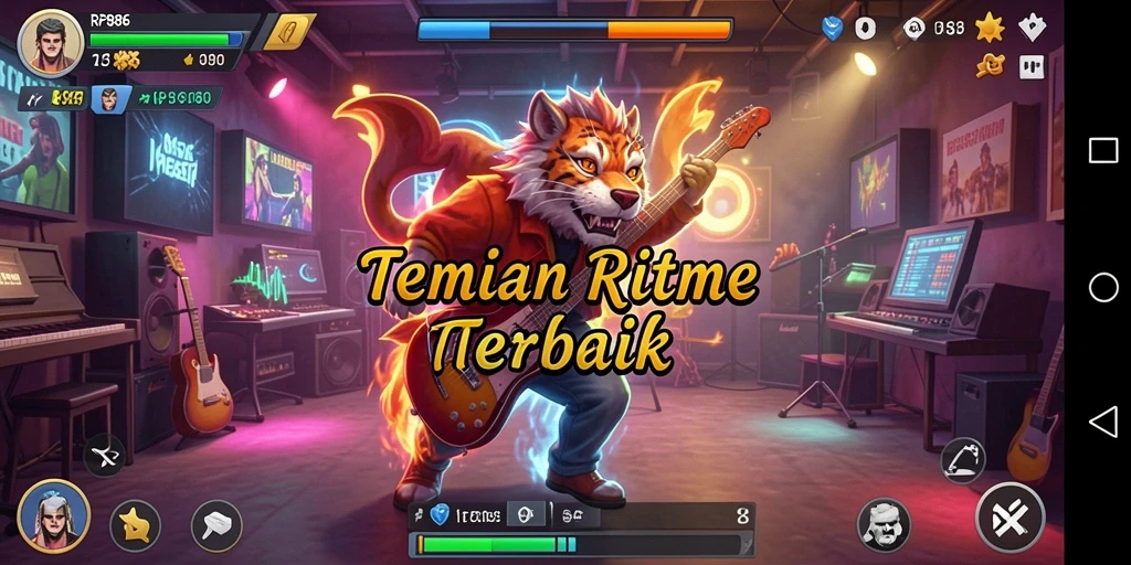 Screenshot menunjukkan antarmuka RP886 dengan tampilan lagu-lagu terpopuler.