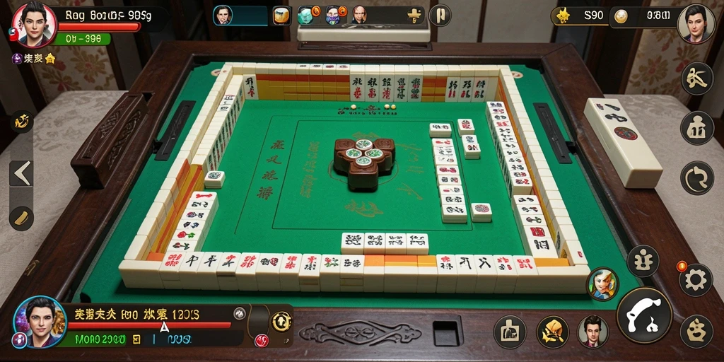 Tampilan gameplay S80 yang menarik dengan ubin Mahjong berwarna-warni.